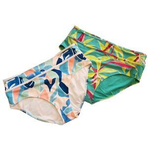 NWT Old Navy Two (2) Bathing Suit Bottoms, Different patterns, Size XXL